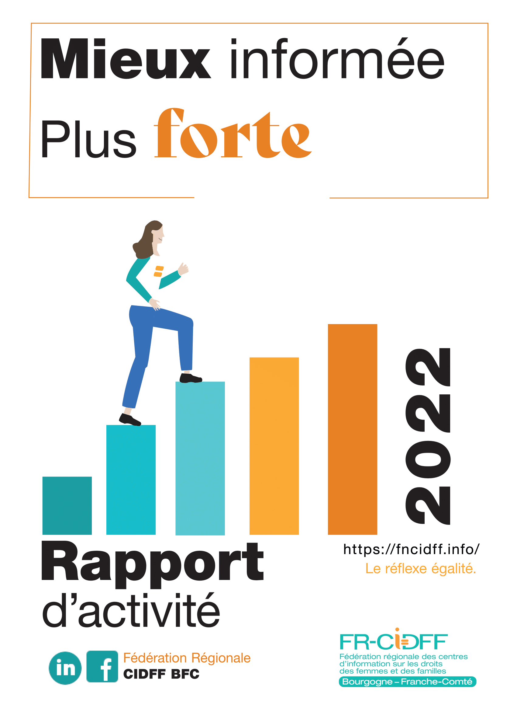 Couverture du Rapport D'activité de la FRCIDFF BFC année 2022